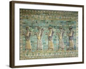 Frieze of Archers, from the Palace of Darius the Great (548-486 BC) at Susa, Iran Achaemenid Period-null-Framed Giclee Print