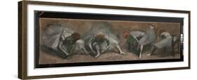 Frieze of Dancers, C.1895 (Oil on Fabric)-Edgar Degas-Framed Giclee Print