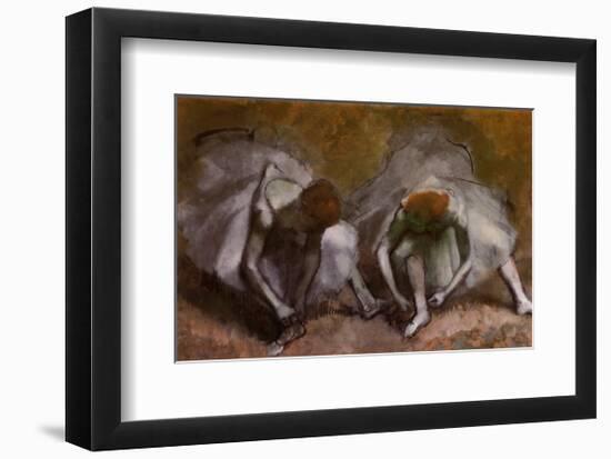 Frieze of Dancers (detail)-Edgar Degas-Framed Art Print