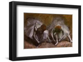 Frieze of Dancers (detail)-Edgar Degas-Framed Art Print