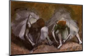 Frieze of Dancers (detail)-Edgar Degas-Mounted Art Print