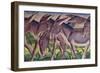 Frieze of Donkeys, 1911-Franz Marc-Framed Giclee Print