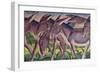 Frieze of Donkeys, 1911-Franz Marc-Framed Giclee Print