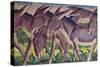 Frieze of Donkeys, 1911-Franz Marc-Stretched Canvas