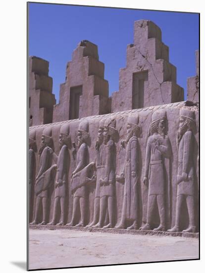 Frieze, Persepolis, Unesco World Heritage Site, Iran, Middle East-Robert Harding-Mounted Photographic Print