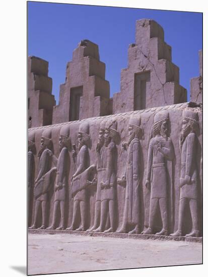 Frieze, Persepolis, Unesco World Heritage Site, Iran, Middle East-Robert Harding-Mounted Photographic Print