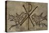 Frieze with the Early Christian Symbol of Peace-null-Stretched Canvas