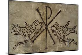 Frieze with the Early Christian Symbol of Peace-null-Mounted Giclee Print