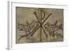 Frieze with the Early Christian Symbol of Peace-null-Framed Giclee Print