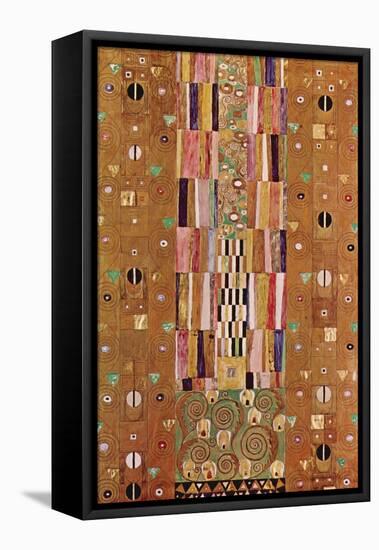 Frieze-Gustav Klimt-Framed Stretched Canvas