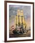 Frigate Bellona, Vice Admiral of Venetian Fleet, August 18, 1849, Italy, 19th Century-null-Framed Giclee Print