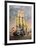 Frigate Bellona, Vice Admiral of Venetian Fleet, August 18, 1849, Italy, 19th Century-null-Framed Giclee Print