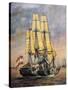 Frigate Bellona, Vice Admiral of Venetian Fleet, August 18, 1849, Italy, 19th Century-null-Stretched Canvas