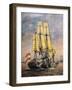 Frigate Bellona, Vice Admiral of Venetian Fleet, August 18, 1849, Italy, 19th Century-null-Framed Giclee Print