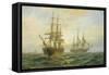 Frigate Outward Bound off Shoeburyness-Claude T. Stanfield Moore-Framed Stretched Canvas