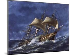 Frigate Regina of Kingdom of Sardinia-null-Mounted Giclee Print