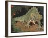 Frightened Dragon-null-Framed Art Print