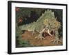 Frightened Dragon-null-Framed Art Print