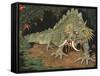 Frightened Dragon-null-Framed Stretched Canvas