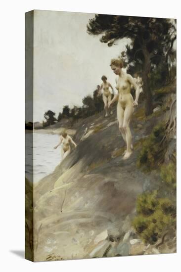 Frightened; Skramda, 1912-Anders Leonard Zorn-Stretched Canvas