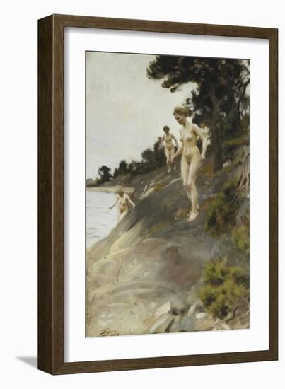 Frightened; Skramda, 1912-Anders Leonard Zorn-Framed Giclee Print