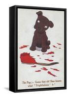 Frightfulness - WW1 Humorous Dog Postcard-null-Framed Stretched Canvas