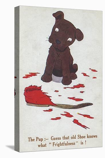 Frightfulness - WW1 Humorous Dog Postcard-null-Stretched Canvas