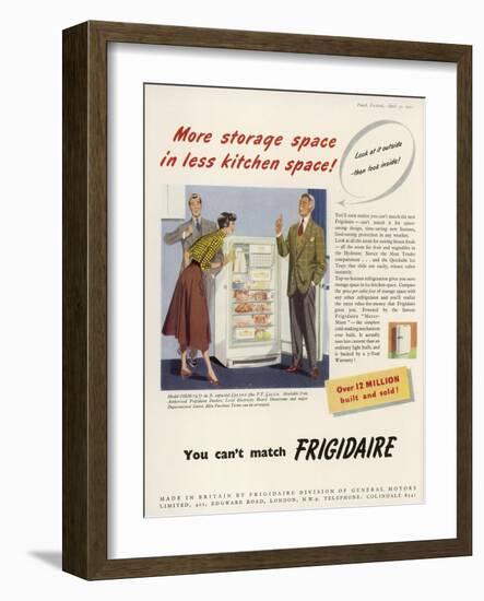 Frigidaire Advertisement-null-Framed Art Print