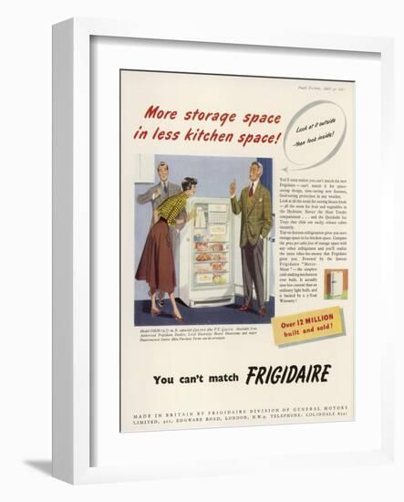 Frigidaire Advertisement-null-Framed Art Print