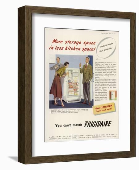 Frigidaire Advertisement-null-Framed Art Print