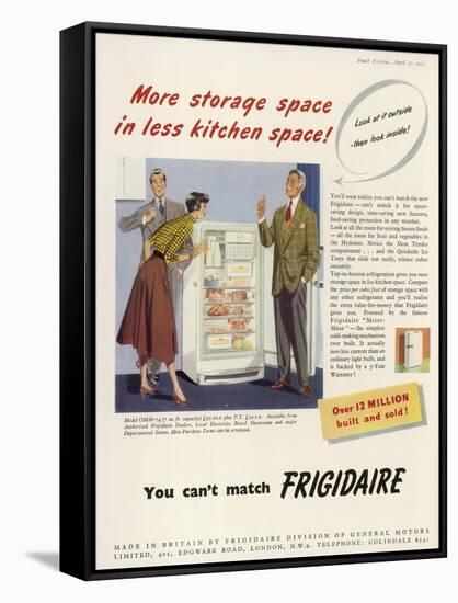 Frigidaire Advertisement-null-Framed Stretched Canvas