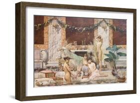 Frigidarium, 1882,-Alessandro Pigna-Framed Giclee Print