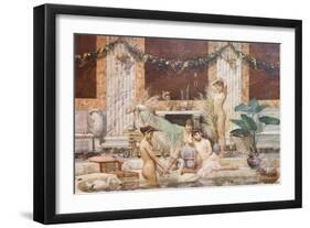 Frigidarium, 1882,-Alessandro Pigna-Framed Giclee Print