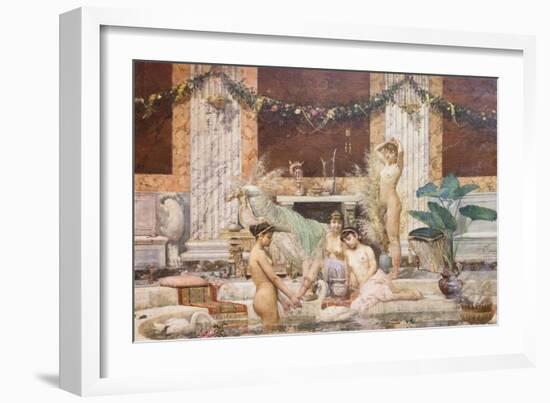 Frigidarium, 1882,-Alessandro Pigna-Framed Giclee Print