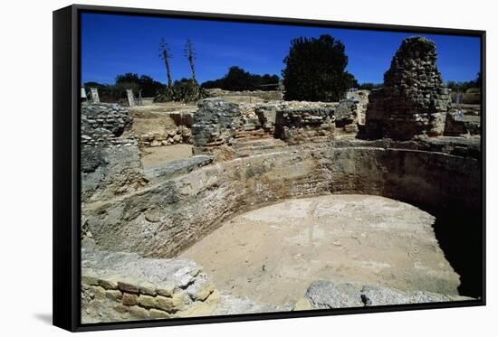 Frigidarium of the Baths of the Roman Villa of Els Munts, Altafulla, Tarragona-null-Framed Stretched Canvas
