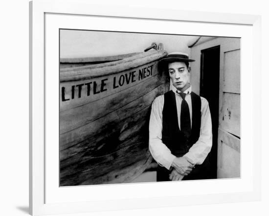 Frigo and la baleine THE LOVE NEST by Edward F Cline and Buster Keaton with Buster Keaton, 1923 (b/-null-Framed Photo