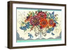 Frilly Floral-David Galchutt-Framed Giclee Print