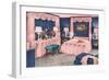 Frilly Pink Bedroom Suite-null-Framed Art Print