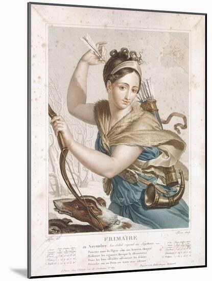 Frimaire (November/December), Third Month of the Republican Calendar, Engraved by Tresca, C.1794-Louis Lafitte-Mounted Giclee Print