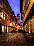 KrŠmerbrŸcke', View to '€gidienkirche', Erfurt, Evening Mood-Frina-Photographic Print