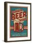 Frio River, Texas - Certified Beer Tester-Lantern Press-Framed Art Print