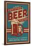 Frio River, Texas - Certified Beer Tester-Lantern Press-Framed Art Print