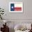 Frio River, Texas - Texas State Flag - Letterpress-Lantern Press-Framed Premium Giclee Print displayed on a wall