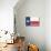 Frio River, Texas - Texas State Flag - Letterpress-Lantern Press-Stretched Canvas displayed on a wall