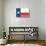 Frio River, Texas - Texas State Flag - Letterpress-Lantern Press-Stretched Canvas displayed on a wall