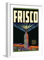 Frisco Brand California Vegetables-null-Framed Giclee Print