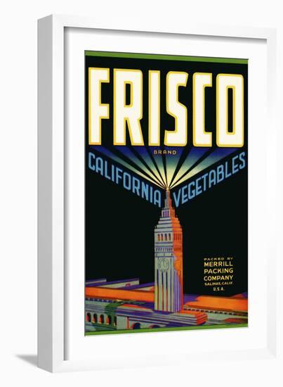 Frisco Brand California Vegetables-null-Framed Giclee Print