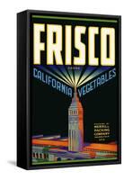 Frisco Brand California Vegetables-null-Framed Stretched Canvas