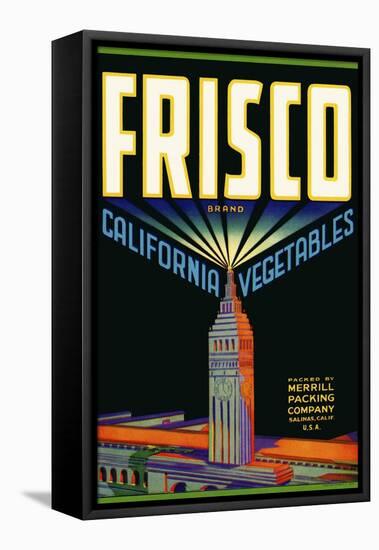 Frisco Brand California Vegetables-null-Framed Stretched Canvas