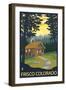 Frisco, Colorado - Cabin in the Woods, c.2008-Lantern Press-Framed Art Print